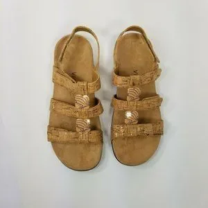 Vionic Amber Women's Sandals Gold Cork Size 9.5 M